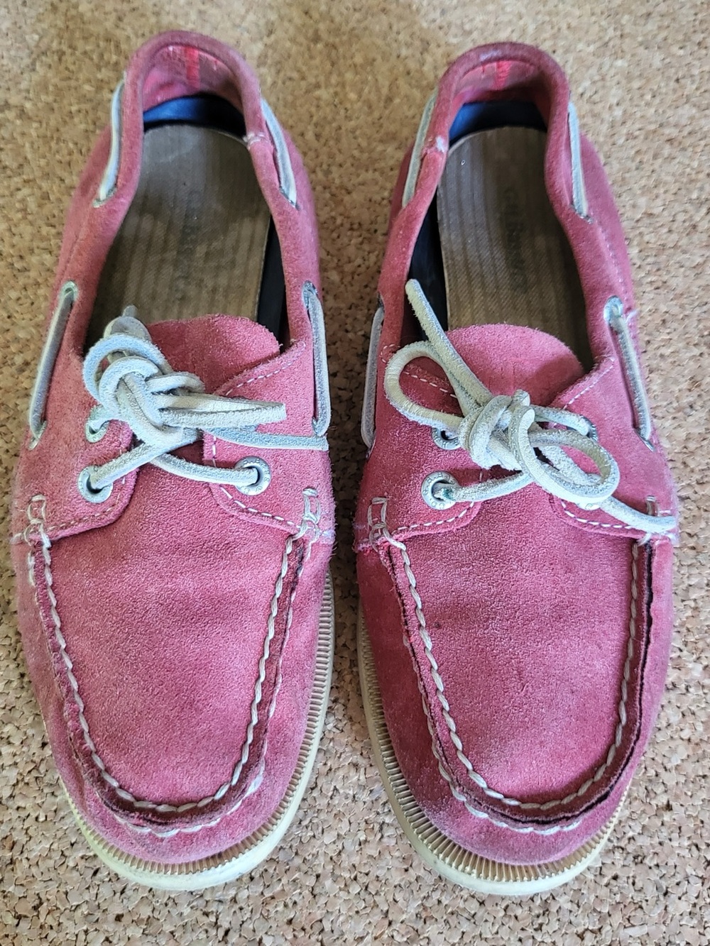 G.H. Bass Eastaway Pink Suede Boat Shoes Loafers 7M